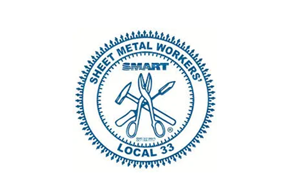 Sheet Metal Workers Local 33 logo.